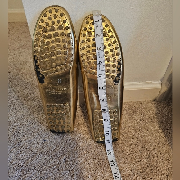 RALPH LAUREN Purple Label Made In Italy Gold Loafers Size 10B - Picture 10 of 10